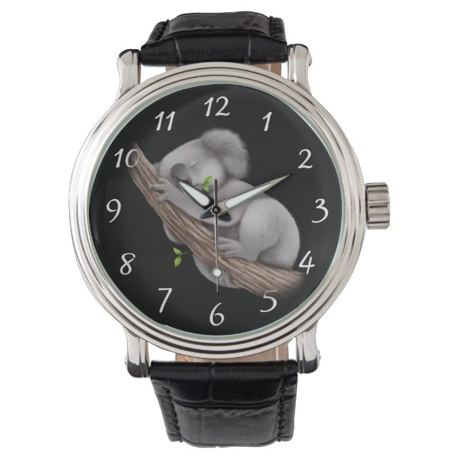 Liebe Koala Bears Armbanduhr (Vorderseite)