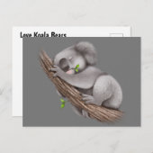 Liebe Koala Bears Postcard Postkarte (Vorne/Hinten)