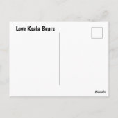 Liebe Koala Bears Postkarte (Rückseite)