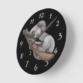 Liebe Koala Bears Runde Wanduhr (Winkel)