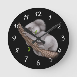 Liebe Koala Bears Runde Wanduhr