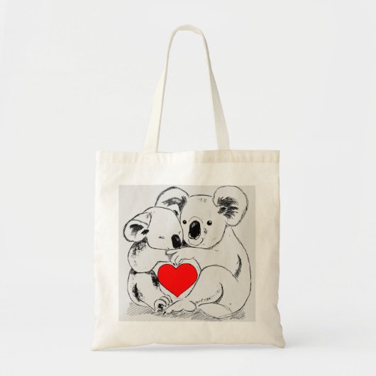 Liebe Koala Bears Tragetasche (Vorne)