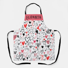 Liebe Koch Individuelle Schürze für Feinschmecker 