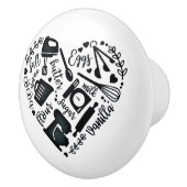 Liebe Kochen Keramikknauf (Rechts)