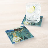 Liebe kommt an Miss Lucas Glasuntersetzer (Schrägansicht)