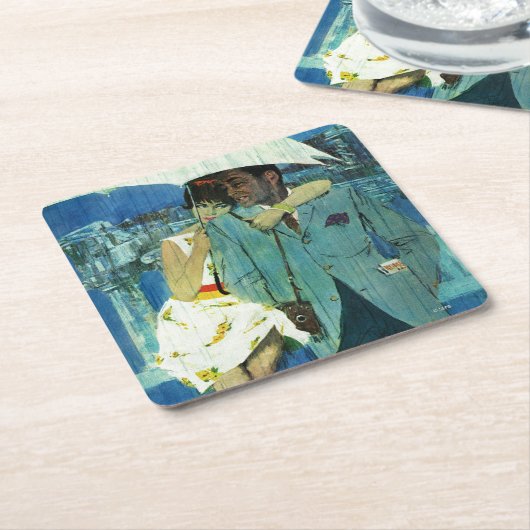 Liebe kommt an Miss Lucas Rechteckiger Pappuntersetzer (angewinkelt)