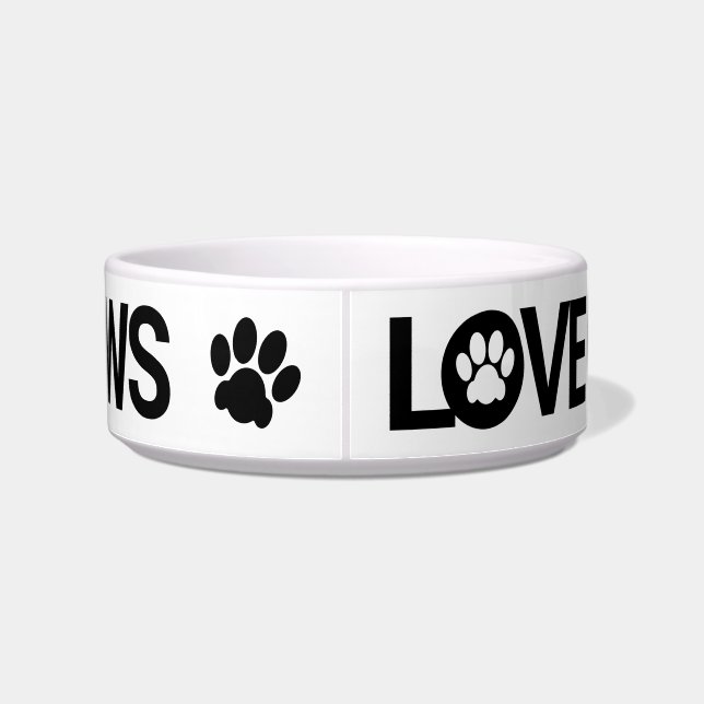 Liebe kommt auf 4 Paws Napf (Rückseite)