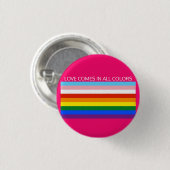 LIEBE KOMMT IN ALLEN FARBEN BUTTON (Vorne & Hinten)