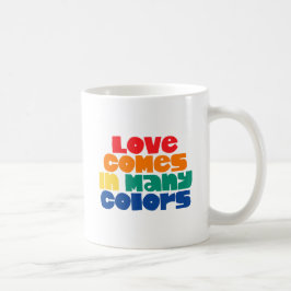Liebe kommt in vielen Farben. Kaffeetasse