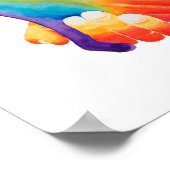 Liebe kommt in vielen Farbplakaten Poster (Ecke)