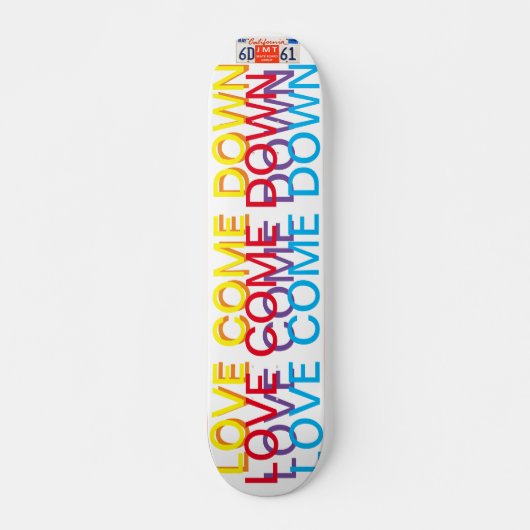 LIEBE KOMMT JMT7 3/4" Skateboard Deck (Vorne)