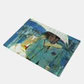 Liebe kommt zu Fräulein Lucas Fußmatte (Schrägansicht)