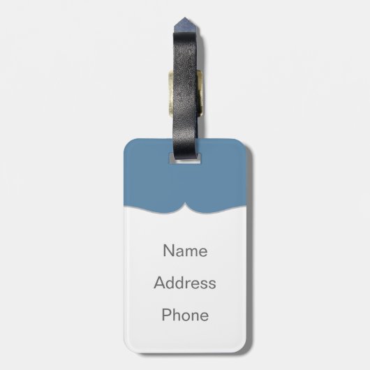 Liebe kommt zu Fräulein Lucas Gepäckanhänger (Rückseite vertikal)