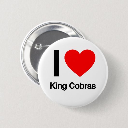 Liebe Königskobras Button (Vorne & Hinten)