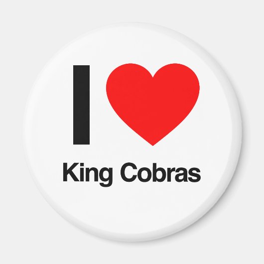 Liebe Königskobras Magnet (Vorne)