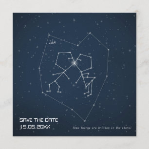 Liebe-Konstellation - Save the Date Wedding