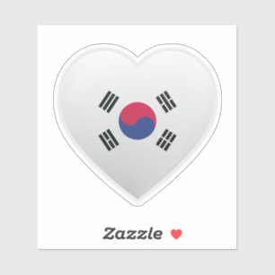 Liebe Korea Aufkleber