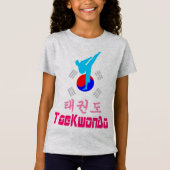 ☯ Liebe Koreanisch-MarschallKwonDo Contged F T-Shirt (Vorderseite)