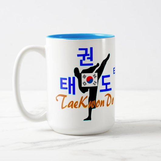 ✔ Liebe Koreanisch Martial-TaeKwonDo Chic Zweiton Zweifarbige Tasse (Links)