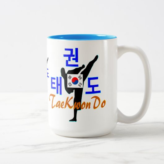 ✔ Liebe Koreanisch Martial-TaeKwonDo Chic Zweiton Zweifarbige Tasse (Rechts)