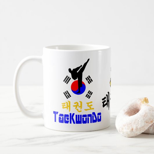 ✔ Liebe Koreanischer Marsch-KwonDo Classic Kaffeetasse (Mit Donut)