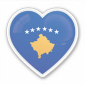 Liebe Kosovo Aufkleber (Vorderseite)