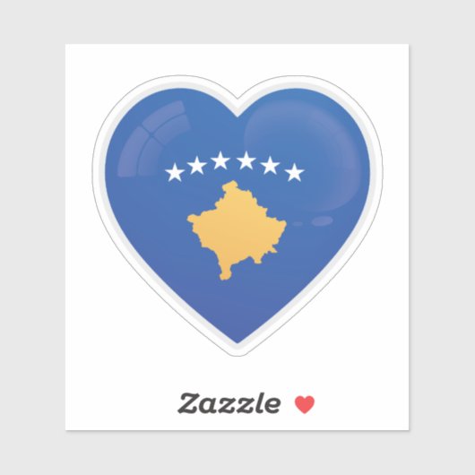 Liebe Kosovo Aufkleber (Blatt)
