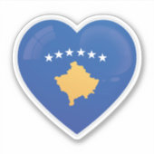 Liebe Kosovo Aufkleber (Vorderseite)