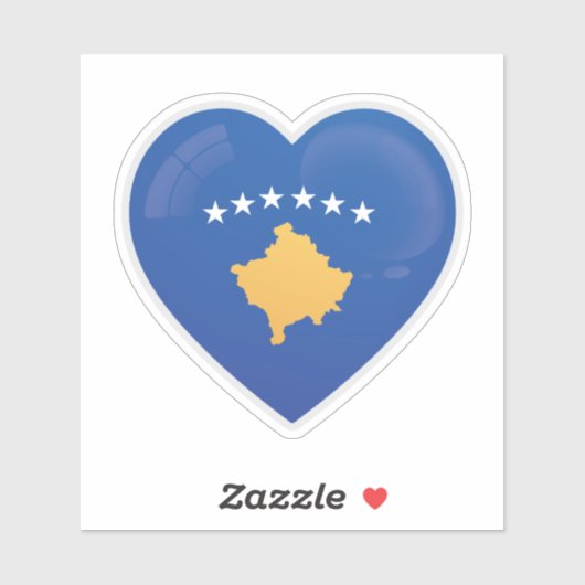 Liebe Kosovo Aufkleber (Blatt)