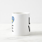 Liebe - Kosovo-Flagge Kaffeetasse (Mittel)