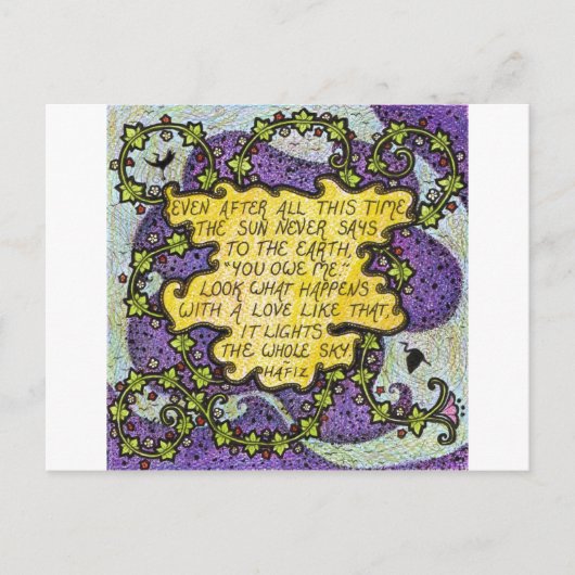 Liebe Kostenvoranschlag Postkarte (Vorderseite)