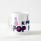 Liebe KPop Fabulous Classic White Kaffeetasse (Vorderseite Links)