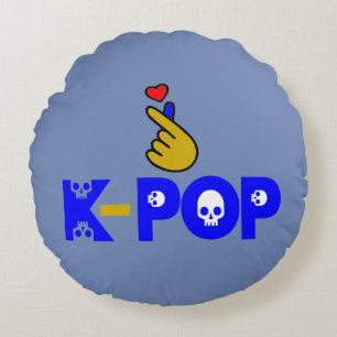 Liebe KPop Fabulous Soft and Wrinkle free Rundes Kissen