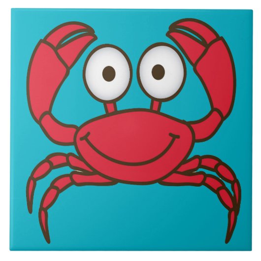 Liebe Krabbe Fliese (Vorderseite)
