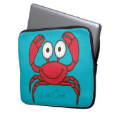 Liebe Krabbe Laptopschutzhülle (Vorderseite Links)