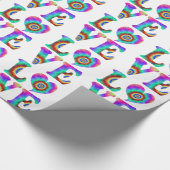 Liebe-Krawatte: abgedrossenes Abpackpapier Geschenkpapier (Ecke)