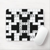 Liebe-Kreuzworträtsel Mousepad (Mit Mouse)