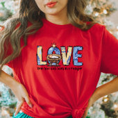 LIEBE Krippe Weihnachten T - Shirt