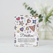 Liebe & Kristall Hochzeitsanleitung Karte (Stehend Vorderseite)