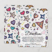 Liebe & Kristall Hochzeitsanleitung Karte (Vorne/Hinten)