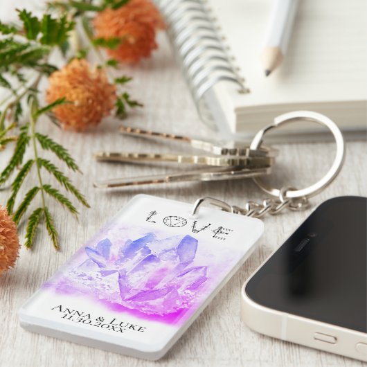 *~* "LIEBE" Kristallveranstaltungen SWAG Schlüsselanhänger (Vorderseite rechts)