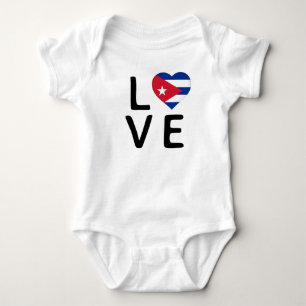 Liebe - kubanische Flagge Baby Strampler