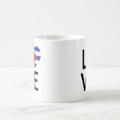 Liebe - kubanische Flagge Kaffeetasse (Mittel)