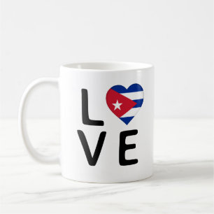 Liebe - kubanische Flagge Kaffeetasse