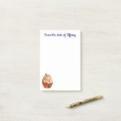 Liebe Kuchen mit Sprinklen - Backwaren Post-it Klebezettel (Auf Schreibtisch)