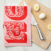 LIEBE KÜCHENTUCH (Viertel Falte)