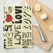 Liebe Küchentuch (Viertel Falte)