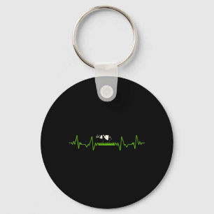 Liebe Kuh Ventil EKG Herzschlag Herz Patient Muh Schlüsselanhänger