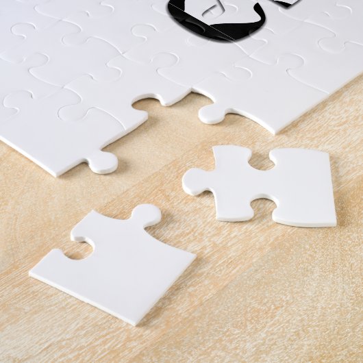 Liebe Kühe, Schwarz-Weiß-Druck Puzzle (Seite)