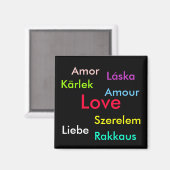 Liebe Kühlschrank Magnet (Vorderseite/Rückseite)